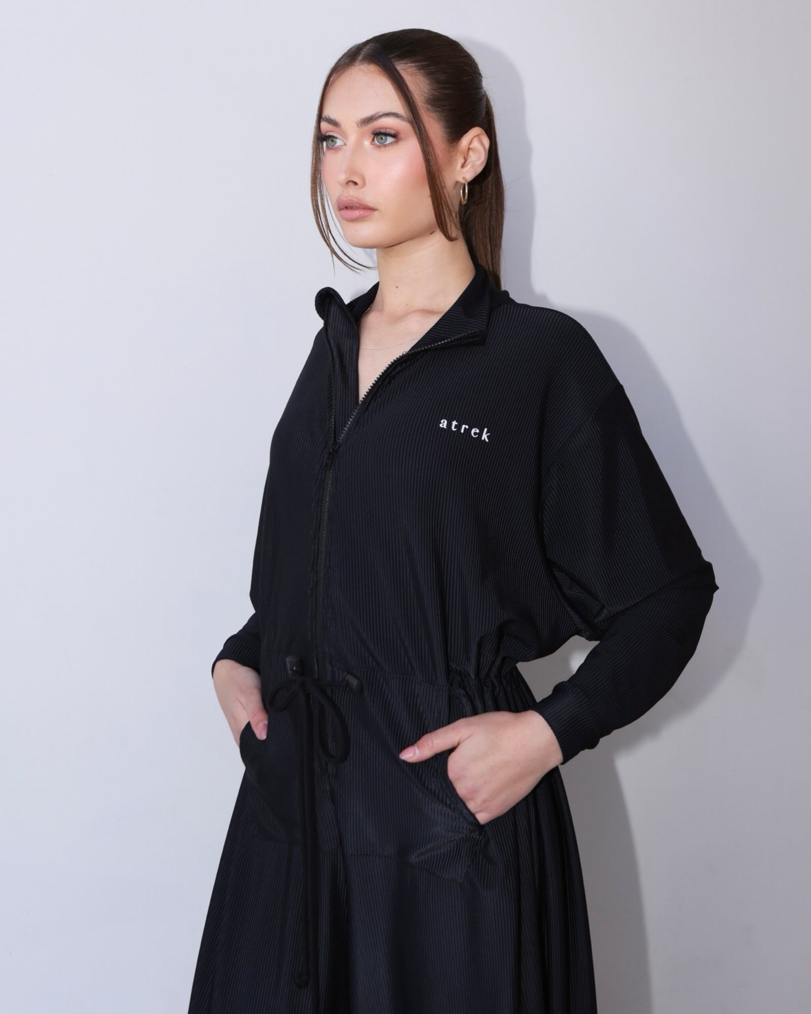 Eco-Conscious Oversized Ribbed Jumpsuit - Lounge Edition