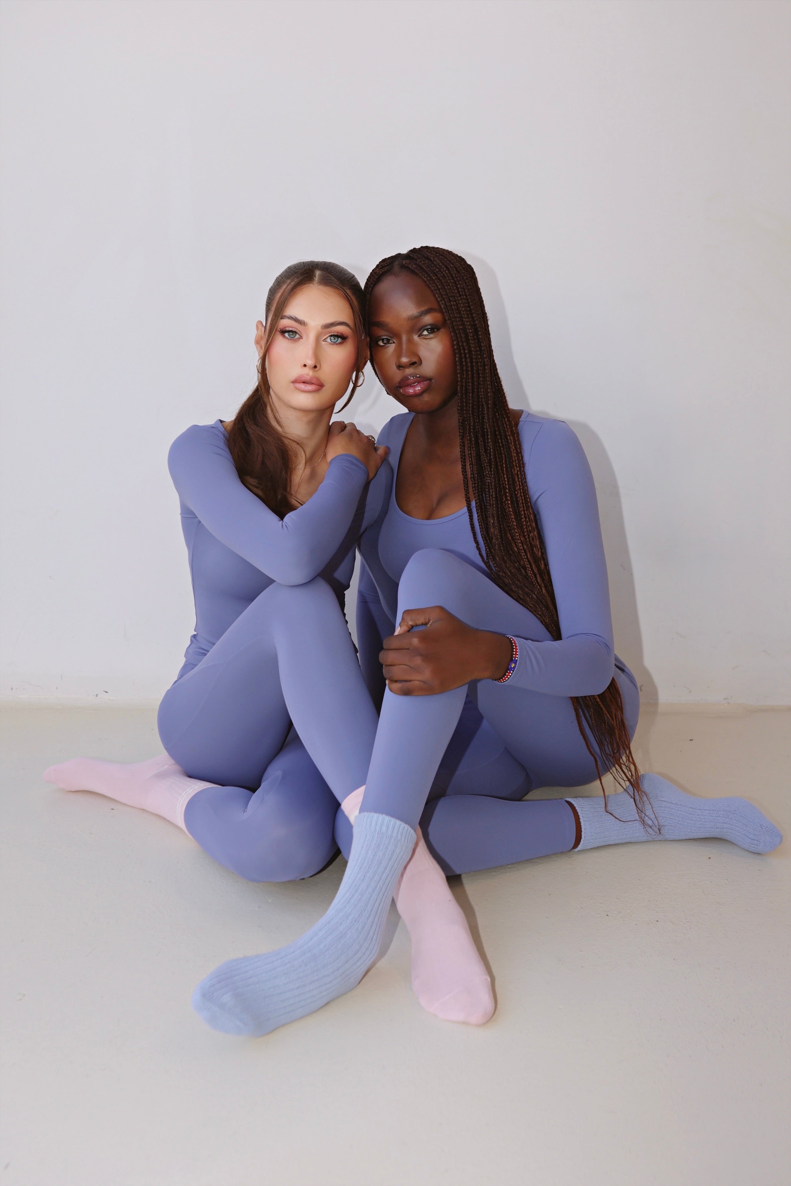 Scoop Neck Long Sleeve Top - SIGNATURE PURPLE