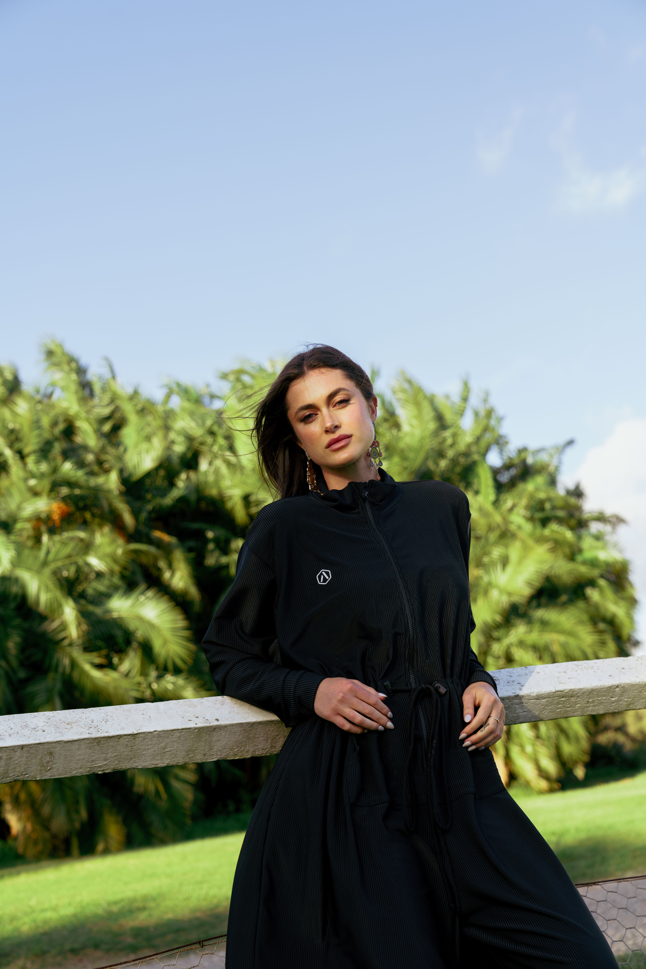 Eco-Conscious Oversized Ribbed Jumpsuit - Lounge Edition