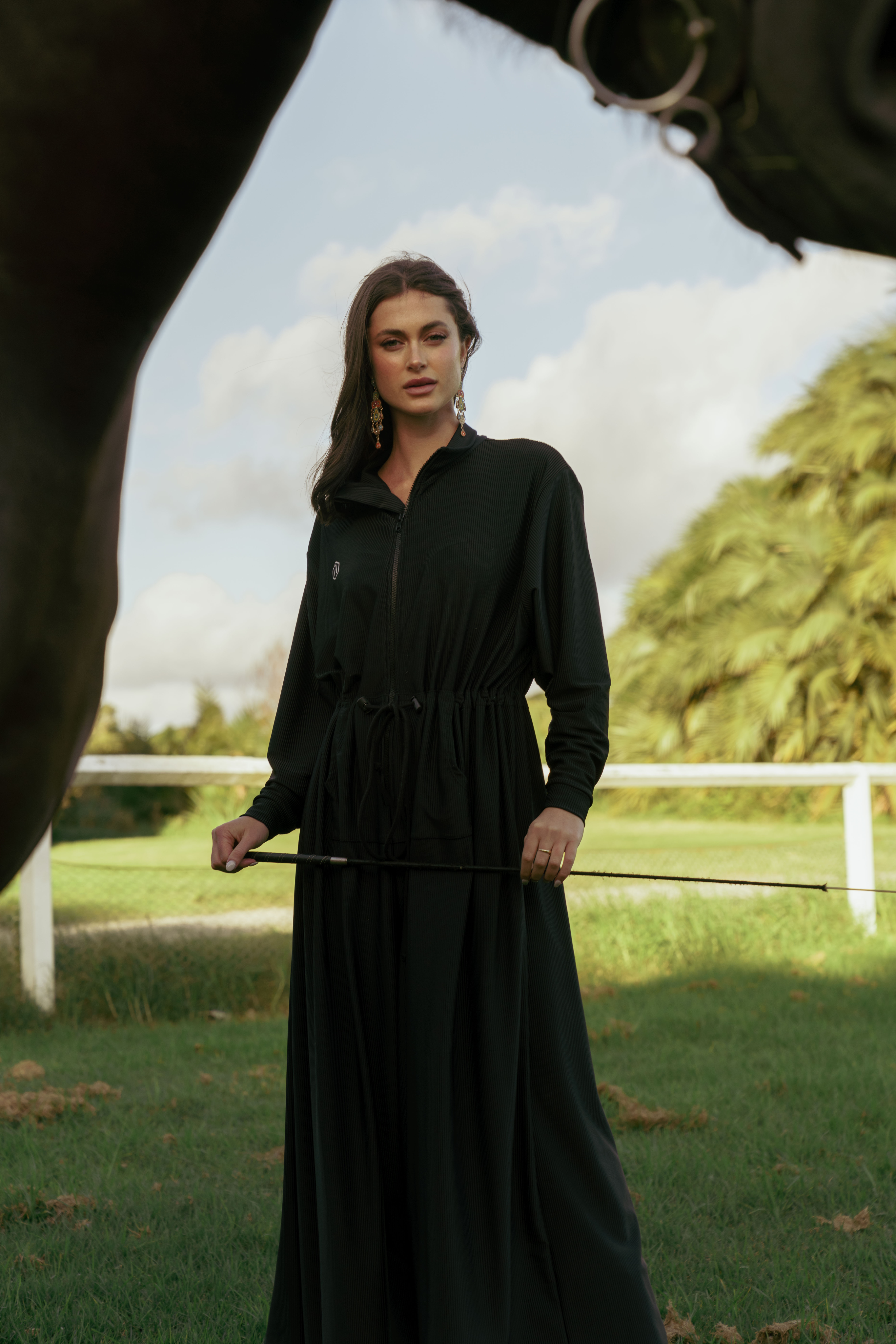 Eco-Conscious Oversized Ribbed Jumpsuit - Lounge Edition