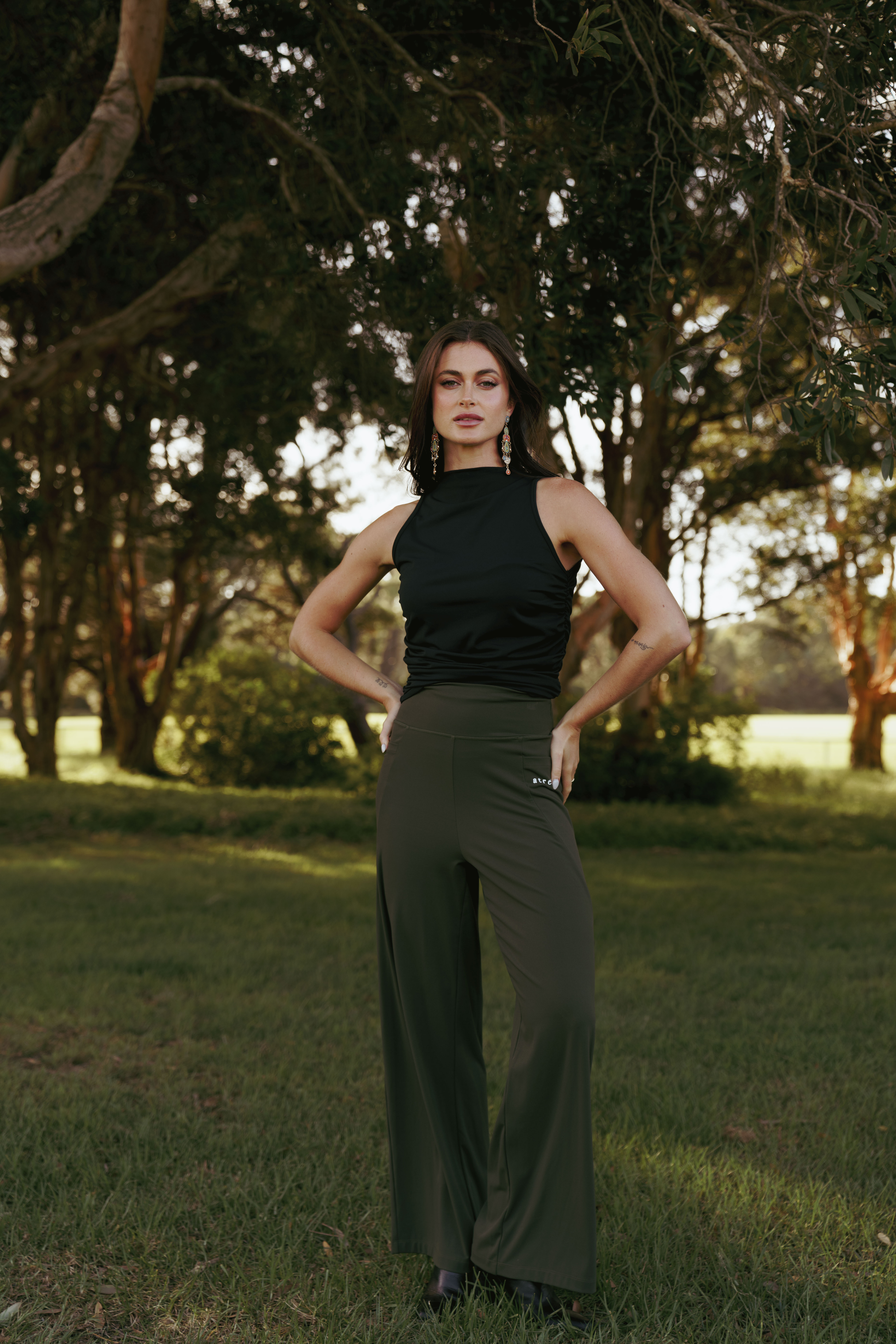 Buttery Soft Wide Straight Pants - Khaki